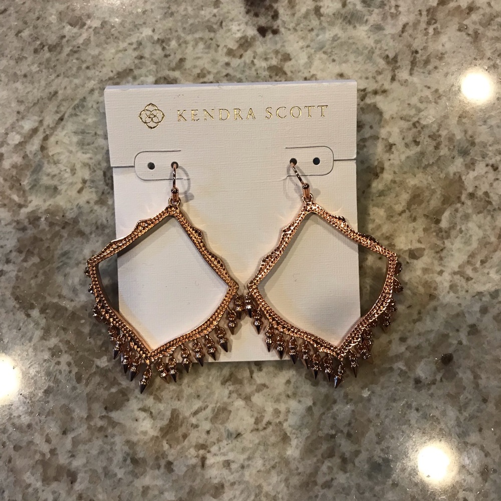 Kendra Scott Rose Gold Drop Earrings